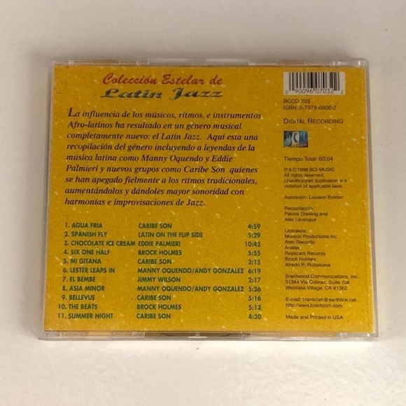 Rare! CD Coleccion Estelar De Latin Jazz - Picture 2 of 2